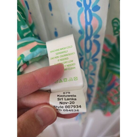 Lilly Pulitzer MaryEllen Dress Coconut Row Engineered M - Picture 8 of 11